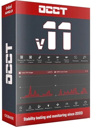 Расширенный тест видеокарты - OCCT 11.0.17 Final Portable