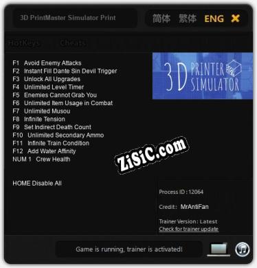 3D PrintMaster Simulator Printer: Трейнер +13 [v1.6]