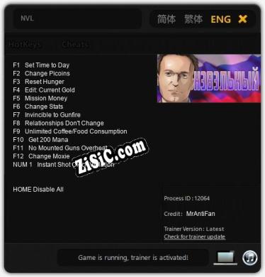 NVL: Трейнер +13 [v1.6]