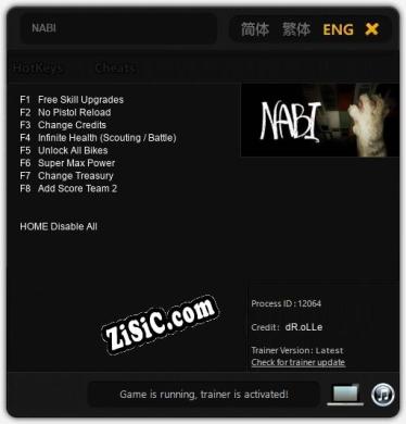 Трейнер для NABI [v1.0.6]