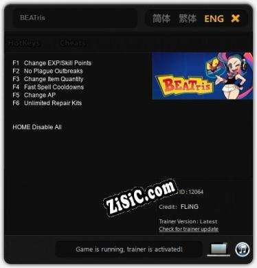 BEATris: Трейнер +6 [v1.6]