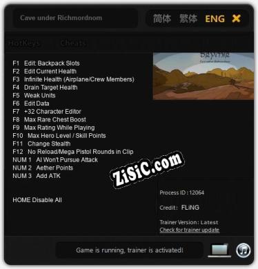 Трейнер для Cave under Richmordnom [v1.0.3]