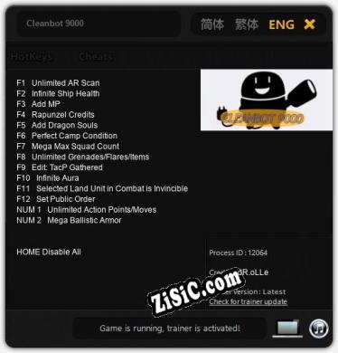 Cleanbot 9000: Трейнер +14 [v1.3]