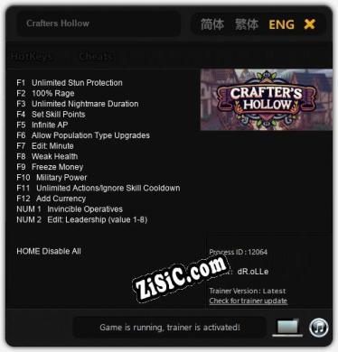 Трейнер для Crafters Hollow [v1.0.9]