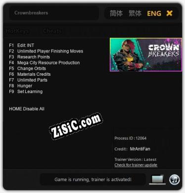 Crownbreakers: ТРЕЙНЕР И ЧИТЫ (V1.0.40)