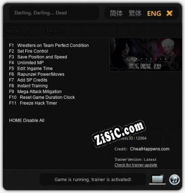 Darling, Darling... Dead: Трейнер +11 [v1.4]