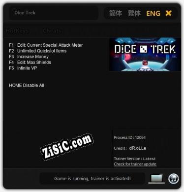 Трейнер для Dice Trek [v1.0.7]