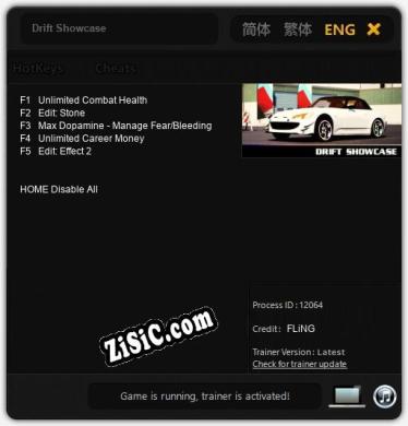 Drift Showcase: Трейнер +5 [v1.2]
