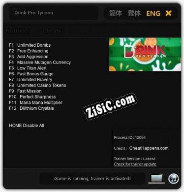 Трейнер для Drink Pro Tycoon [v1.0.5]