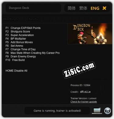 Трейнер для Dungeon Deck [v1.0.2]