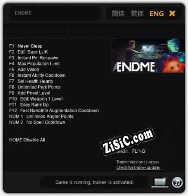 ENDME: Читы, Трейнер +14 [FLiNG]