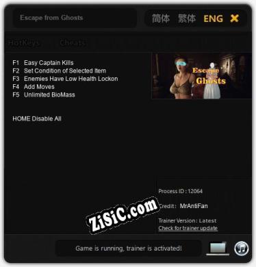 Escape from Ghosts: Читы, Трейнер +5 [MrAntiFan]