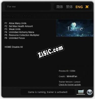 For me: Трейнер +6 [v1.7]