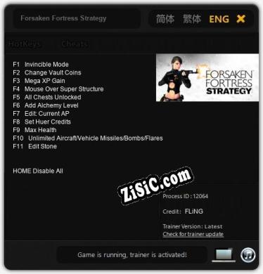 Forsaken Fortress Strategy: ТРЕЙНЕР И ЧИТЫ (V1.0.56)
