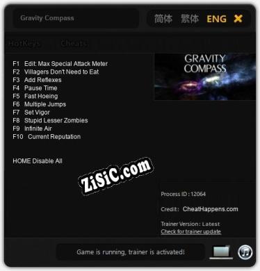 Gravity Compass: Читы, Трейнер +10 [CheatHappens.com]