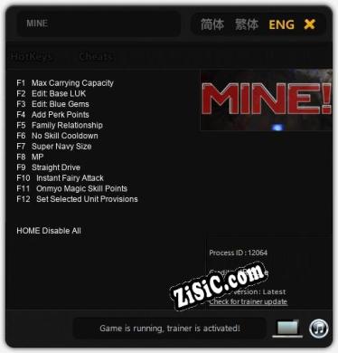 MINE: ТРЕЙНЕР И ЧИТЫ (V1.0.7)