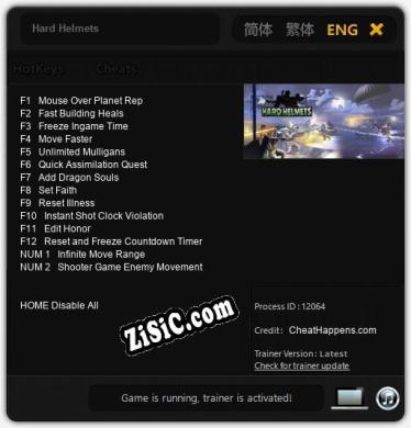 Трейнер для Hard Helmets [v1.0.6]