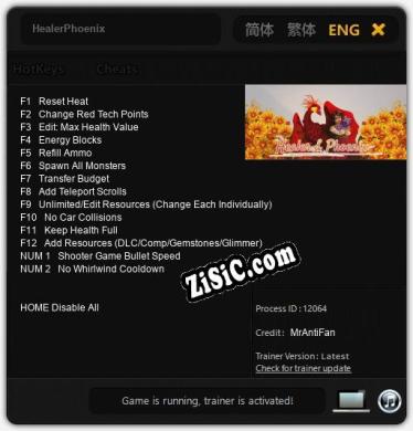 HealerPhoenix: Читы, Трейнер +14 [MrAntiFan]