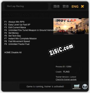 Hot Lap Racing: Трейнер +9 [v1.4]