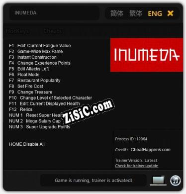 INUMEDA: Читы, Трейнер +15 [CheatHappens.com]