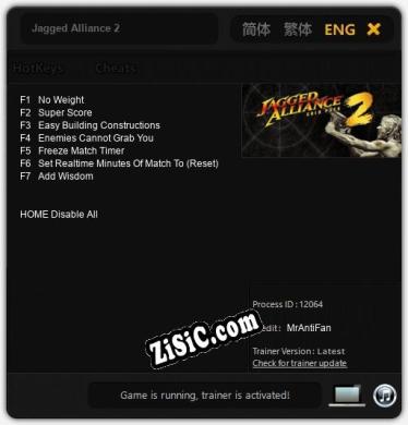 Jagged Alliance 2: Трейнер +7 [v1.6]