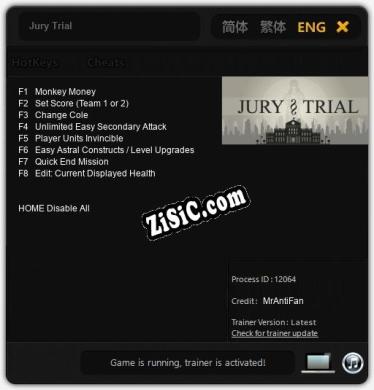 Трейнер для Jury Trial [v1.0.6]