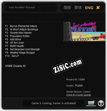 Just Another Runner: Трейнер +10 [v1.5]