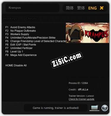 Трейнер для Krampus [v1.0.2]