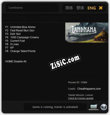 Landnama: ТРЕЙНЕР И ЧИТЫ (V1.0.33)