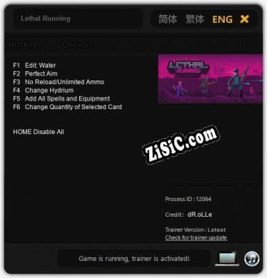 Lethal Running: Читы, Трейнер +6 [dR.oLLe]