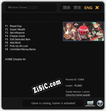 Трейнер для Miracle Circus 奇迹马戏团 [v1.0.9]
