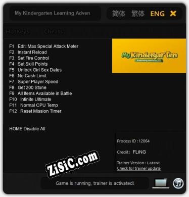 Трейнер для My Kindergarten Learning Adventure [v1.0.9]