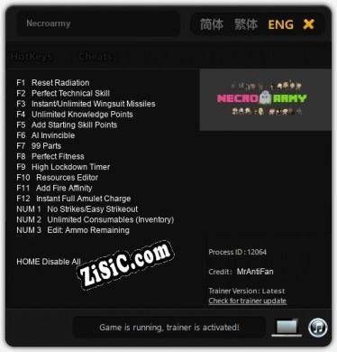 Necroarmy: Трейнер +15 [v1.1]