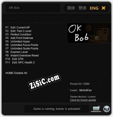 OK Bob: Трейнер +11 [v1.1]