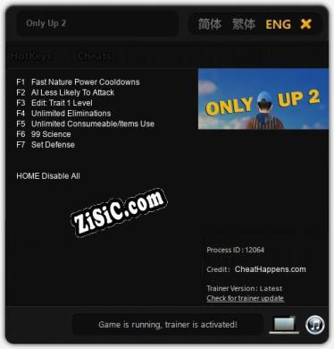 Only Up 2: Читы, Трейнер +7 [CheatHappens.com]