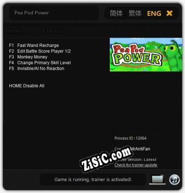 Трейнер для Pea Pod Power [v1.0.2]