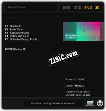 Perfect Color: Читы, Трейнер +5 [dR.oLLe]