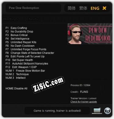 Pew Dew Redemption: Трейнер +15 [v1.3]
