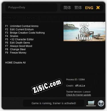 PolygonDuty: Трейнер +9 [v1.7]