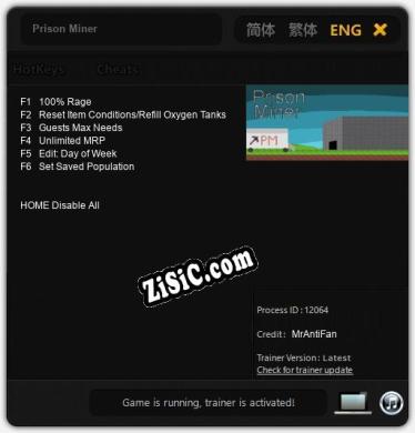 Prison Miner: Трейнер +6 [v1.2]