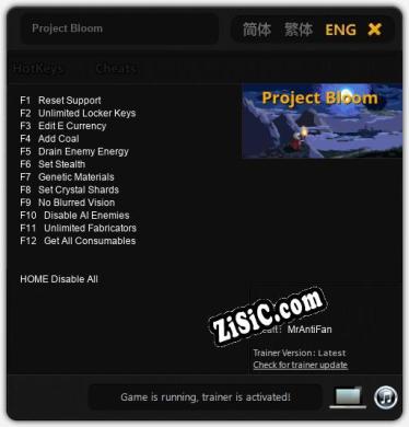Project Bloom: ТРЕЙНЕР И ЧИТЫ (V1.0.96)