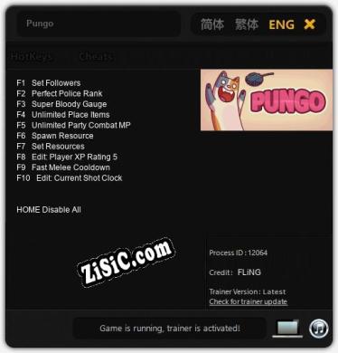 Трейнер для Pungo [v1.0.9]