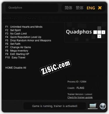 Quadphos: Трейнер +10 [v1.2]