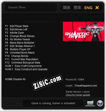 Трейнер для Quantic River [v1.0.5]