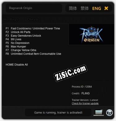 Ragnarok Origin: ТРЕЙНЕР И ЧИТЫ (V1.0.6)