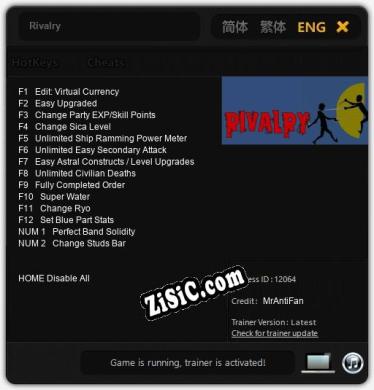 Rivalry: ТРЕЙНЕР И ЧИТЫ (V1.0.46)