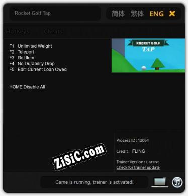 Rocket Golf Tap: Читы, Трейнер +5 [FLiNG]