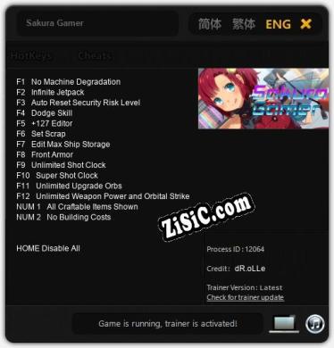 Sakura Gamer: Трейнер +14 [v1.3]