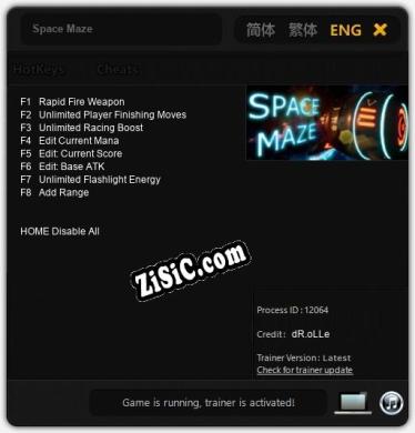 Space Maze: Трейнер +8 [v1.2]