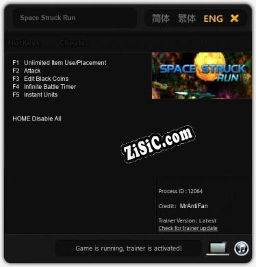 Трейнер для Space Struck Run [v1.0.7]